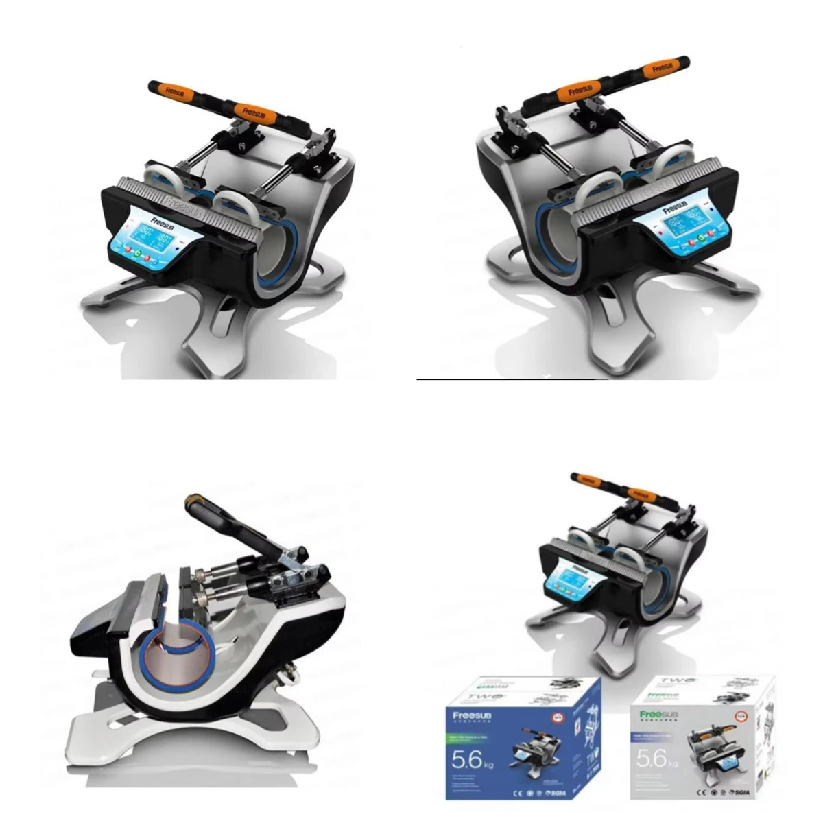 

WJW Double-station Control Circuit Board Sublimation Ceramic Mug Printing Machine Printing Mug Machine