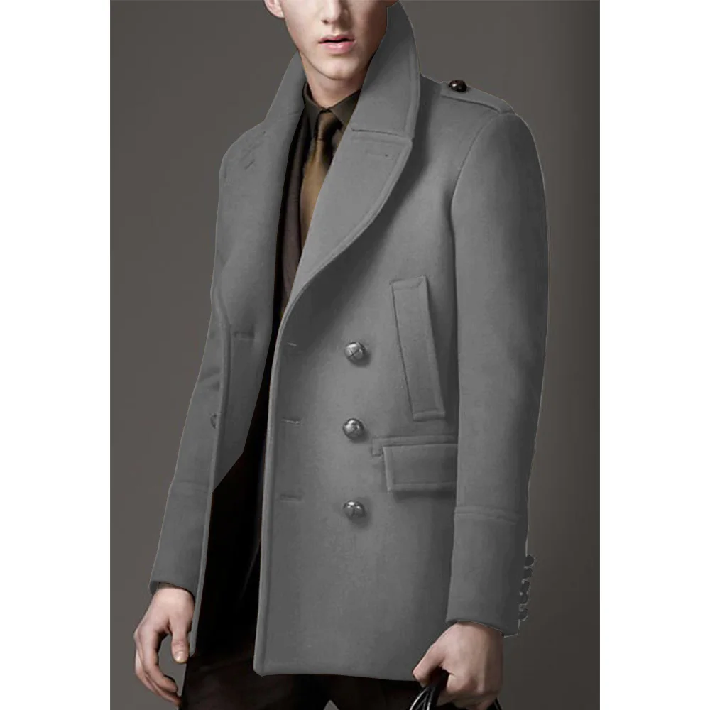 Men\'s Woolen Coat New in Suits & Blazers Elegant Suit Man Full Jackets Wedding Clothing High Quality Luxury Slim Single Breasted