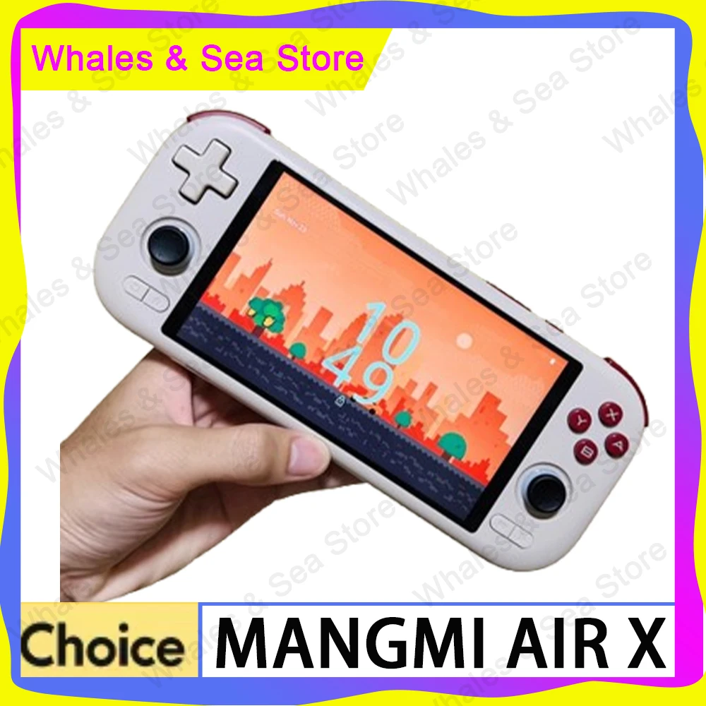 

Игровая консоль MANGMI AIR X с аккумулятором 5000 мАч, процессором Snapdragon 662, 5,5-дюймовым экраном, RGB-джойстиком и линейными триггерами Hall, портативная