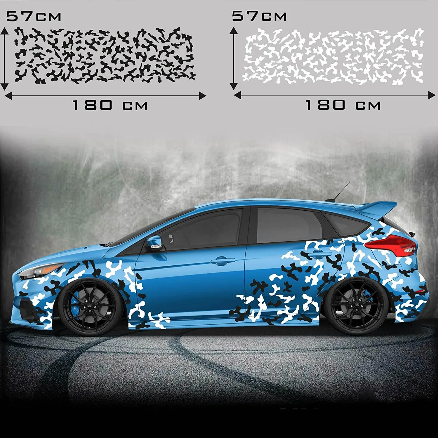 

Seitenaufkleber Auto Tarn-Look Camo Aufkleber Camouflage Sticker Sticker Army Car kfz Karosserie Decal Camouflage side graphics