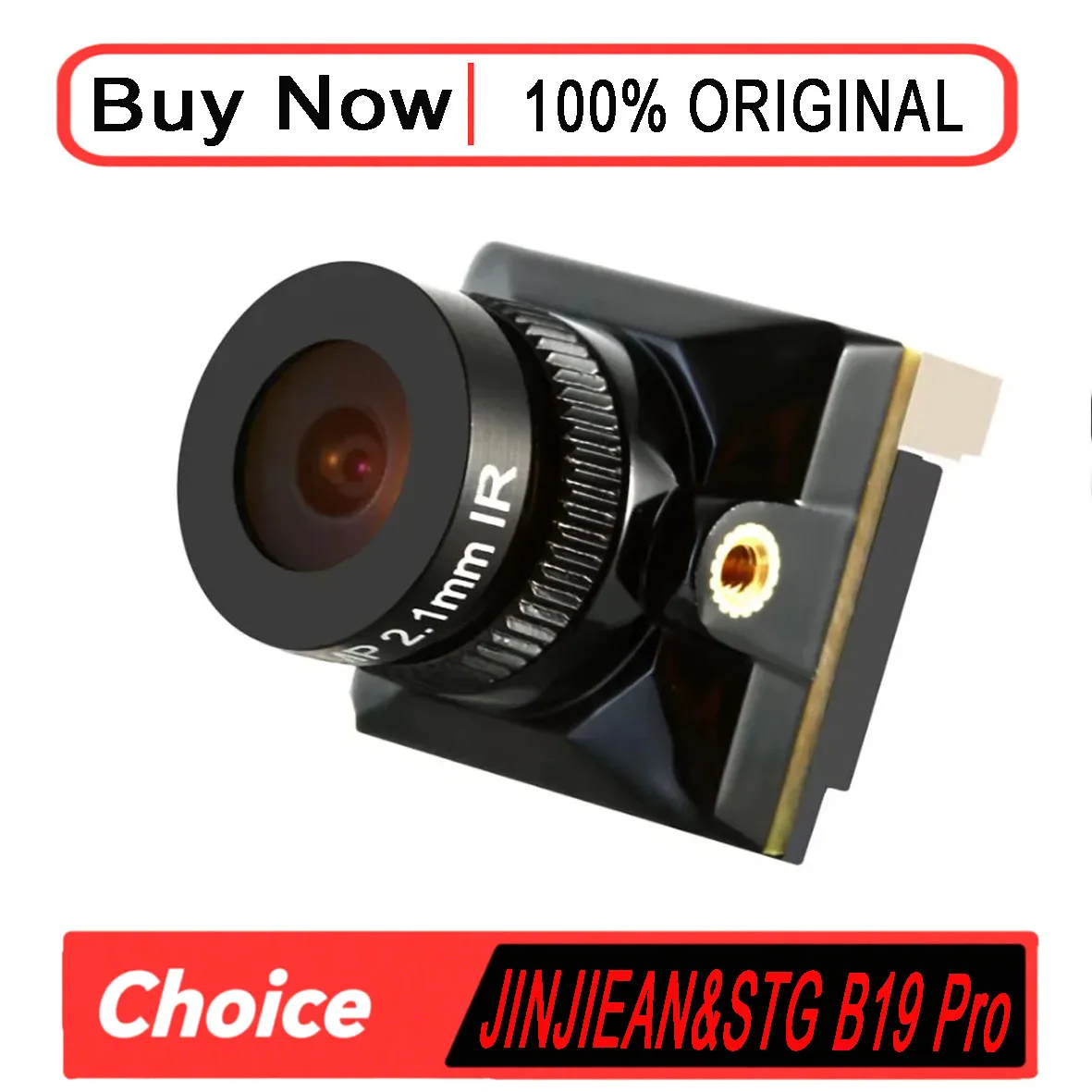 JINJIEAN&STG B19 Pro Mini Night Vision FPV Camera 2.1MM 1500TVL DC 5-20V For RC FPV Racing Drone