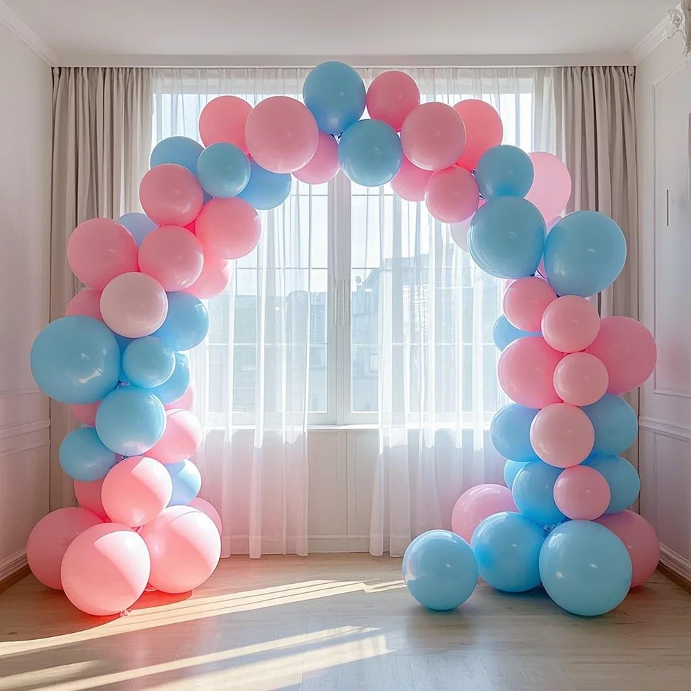 10inch 12inch Blue Pink Latex Balloons Feliz Aniversário Decoração Festa de Casamento Decorações Air Helium Balloons Kids Gifts Baloon