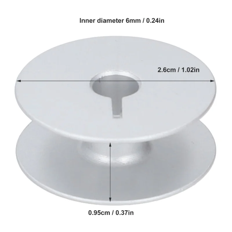 Sewing Machine Jumbo Bobbin Stainless Steel 26mm 0245001660A Metal Bobbin For Durkopp Adler 767 867 868