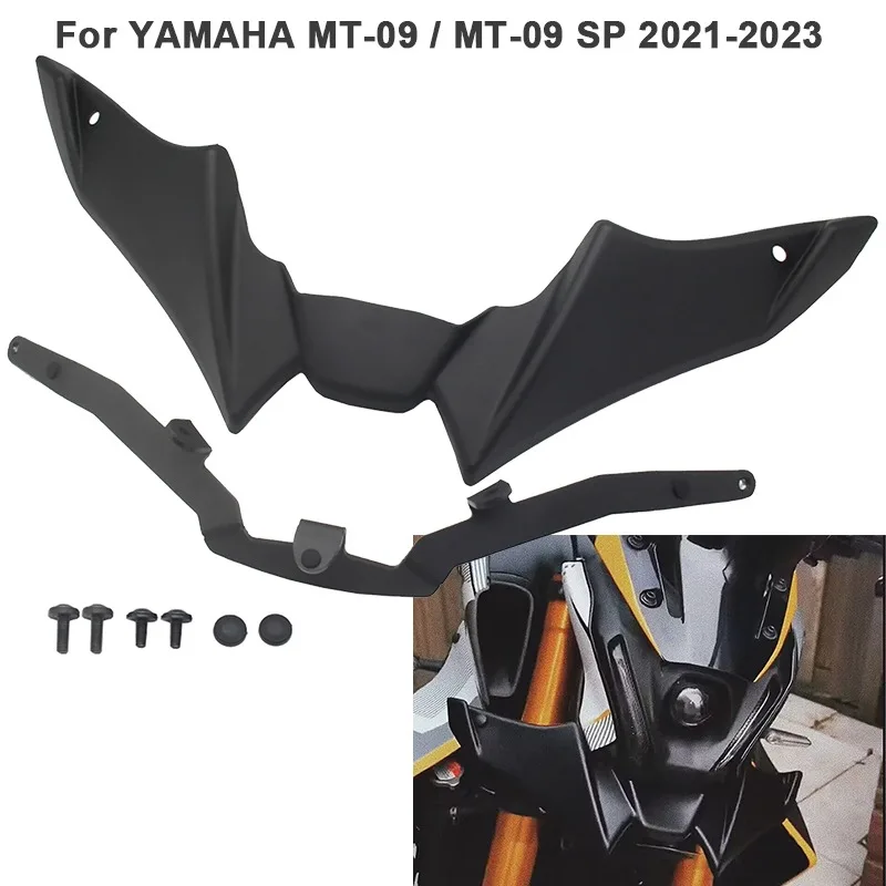

Motorcycle Sport Downforce Naked Forntal Spoilers Aerodynamic Wing Deflector For YAMAHA MT-09 SP 2021 2022 2023