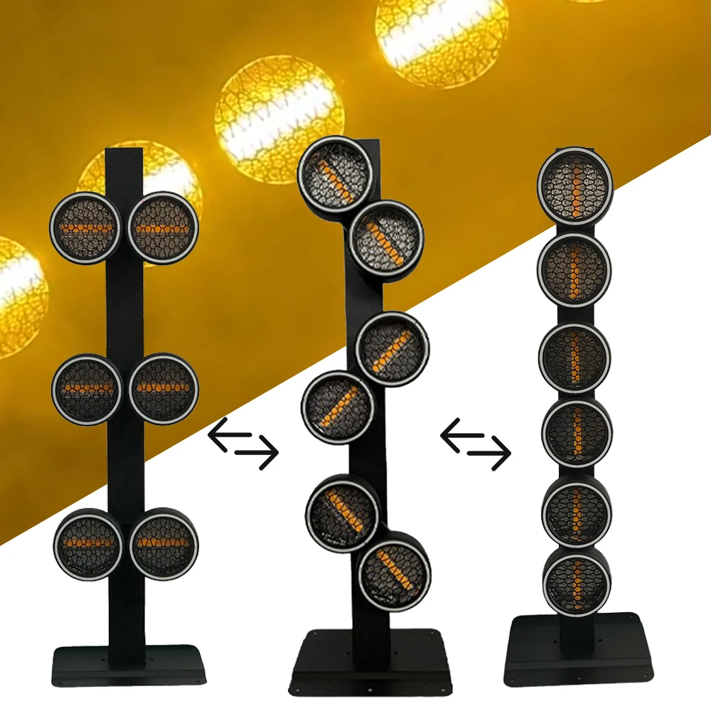

Sunart 6*40W Moving Head Bar COB LED Golden Eyes Stage Effect Lighting For DJ Disco Night Clubs With RGB Ring DMX Fixture