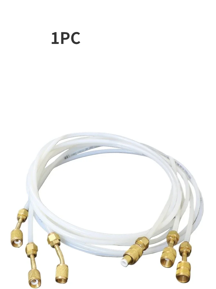 1PC Copper head removable air conditioner transparent liquid filling tube 2M refrigerator fluorine tube R22