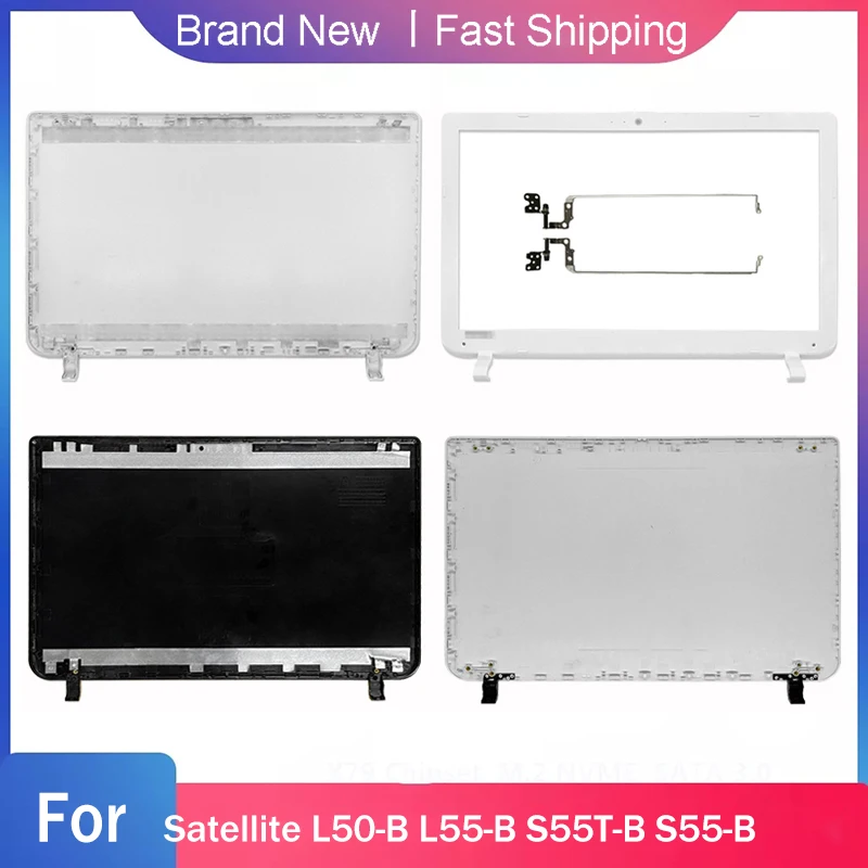 NEW Laptop LCD Back Cover For Toshiba Satellite l50B L50-B L55-B S55T-B S55-B Non-touch Front bezel LCD Hinges A B DTG33BLILC00