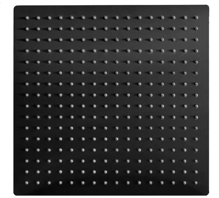 

12 Inch Square Rainfall Shower Head With Soft Silicone Nozzles