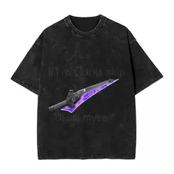 If I Miss This Wellskate Washed T Shirt Male Destinys 2 Vintage Cotton T Shirts Beach Comfortable Pop Tee Shirt Oversized Tops