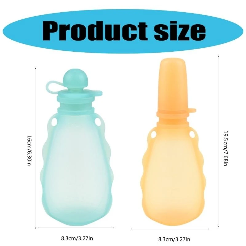 M76C wielofunkcyjny silikonowy do żywności Case niemowlę dziecko uzupełniająca żywność torba do napełniania maluch do