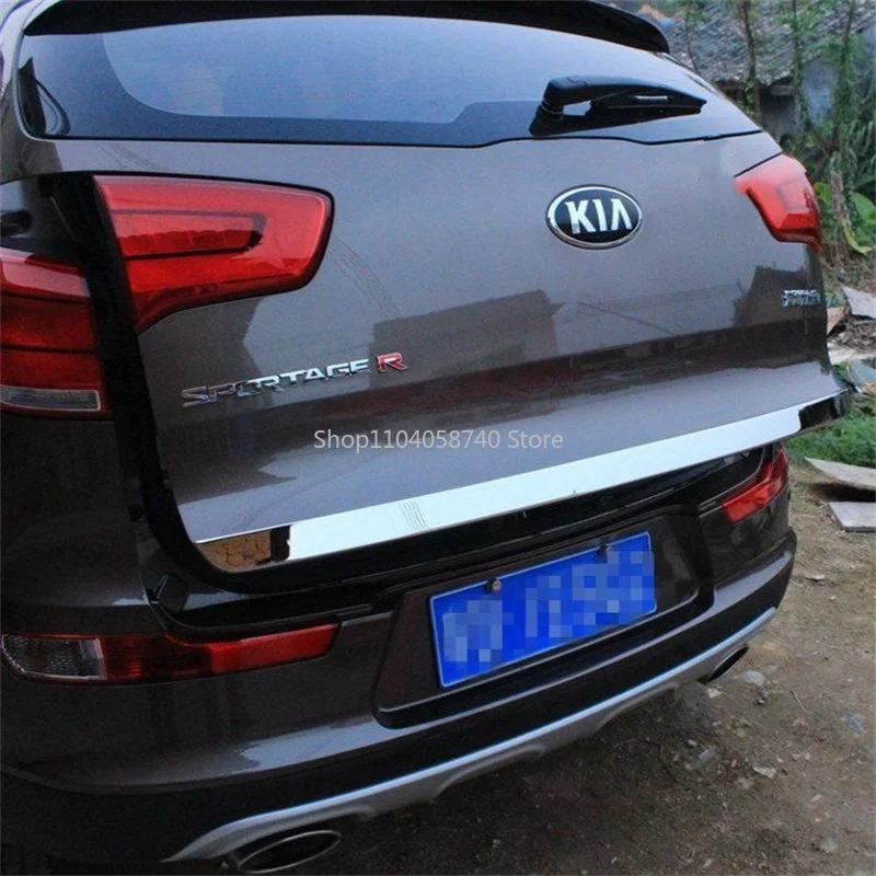 Für Kia Sportage 2010 2011 2012 2013 2014 2015 Hinten Boot Tür Stamm Abdeckung Trim Heckklappe Garnieren Form Streifen Auto Zubehör