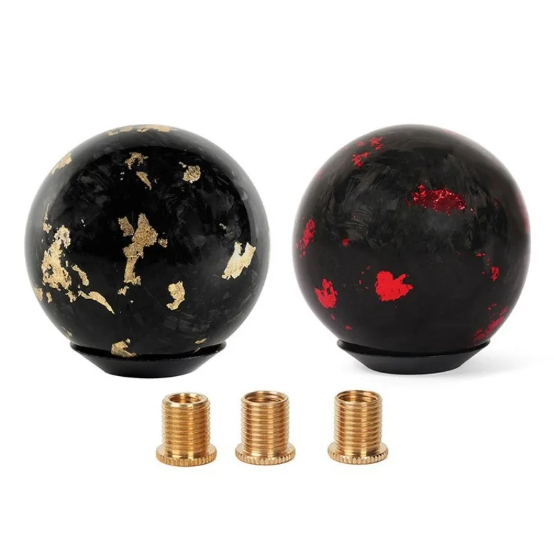 Forged Carbon Fiber Gear Shift Knob Auto Transmission Shift Head Car Modification Parts