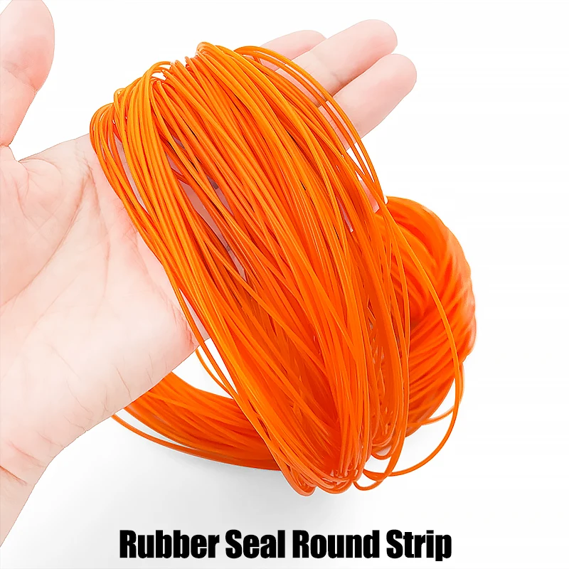 

Food Grade Solid Silicone Rubber Strip Dia 1 2 3 4 5 6mm Waterproof O Ring Cord Door Seal Strip for Glass/Window Heat Resistant