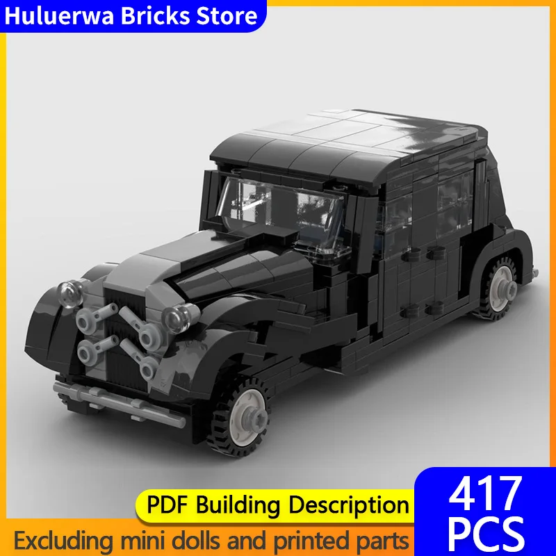 

Speed Racing Car Model MOC Building Bricks Retro Executive Car Modular Technology Children Holiday Gifts Assemble Toys Suit