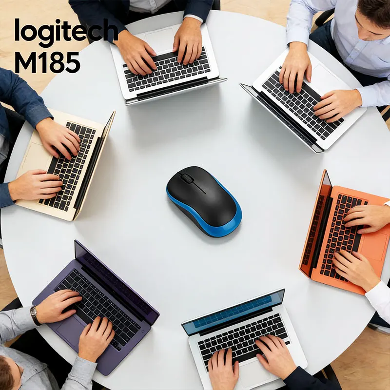 

Цветная эргономичная мышь Logitech M185 M280, бесшумный щелчок, подходит для домашнего офиса и игр, сочетающий стиль и производительность