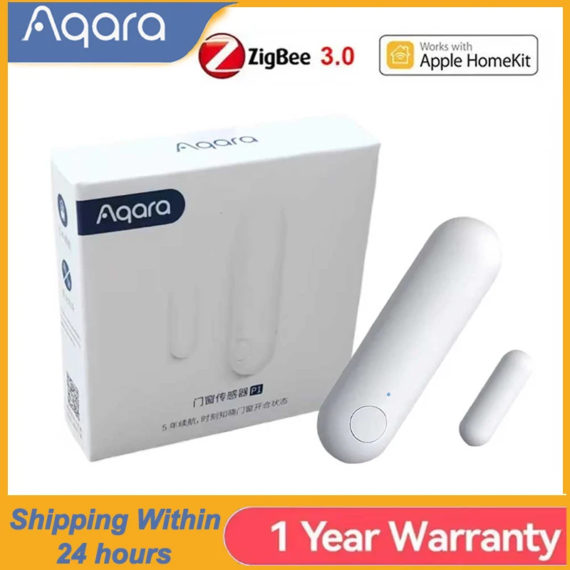 

Aqara P1 датчик двери и окна Zigbee 3,0 умный дом беспроводной противоугонный Homekit индукционная дверная магнитная сигнализация для приложения HomeKit