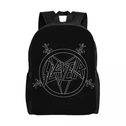 Custom Slayers Thrash Metal Backpacks for Men Women College School Students Bookbag Heavy Rock Roll Band Bags