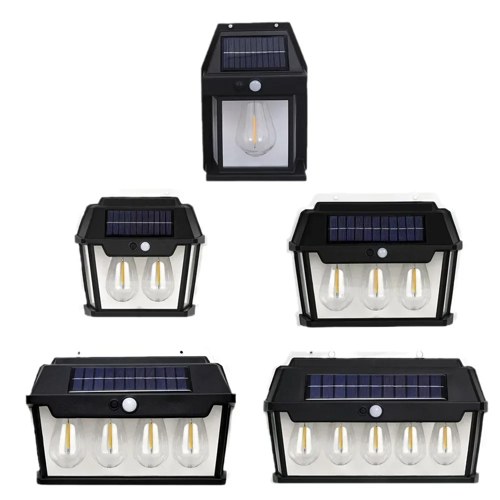 

Cross Border Hot Selling Outdoor Lighting Solar Waterproof Tungsten Wire Human Sensing Courtyard Villa Wall LightsXY01