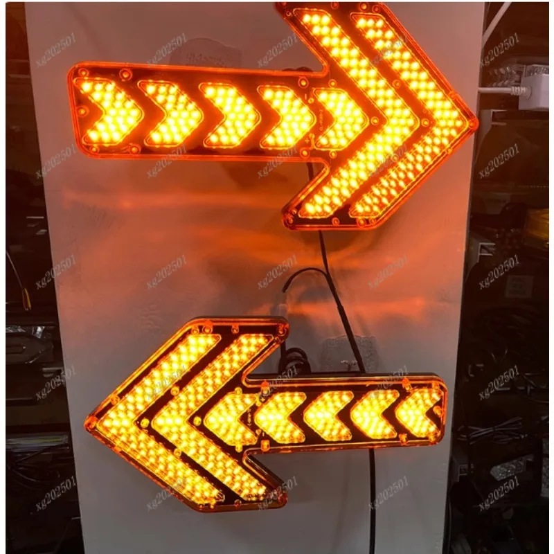 

Предупреждающий световой сигнал со стрелкой для автомобиля, грузовика, спринклерный индикатор прицепа, красный/янтарный светодиодный мигающий свет