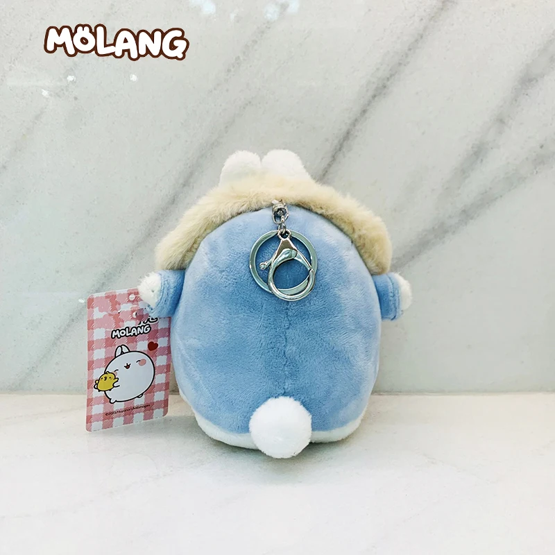 2024 Hot Sale Genuine Molang keychain Pendant Wearing Clothes Rabbit Filled Plush Pendant Stuffed Plush Doll For Bags key Gifts