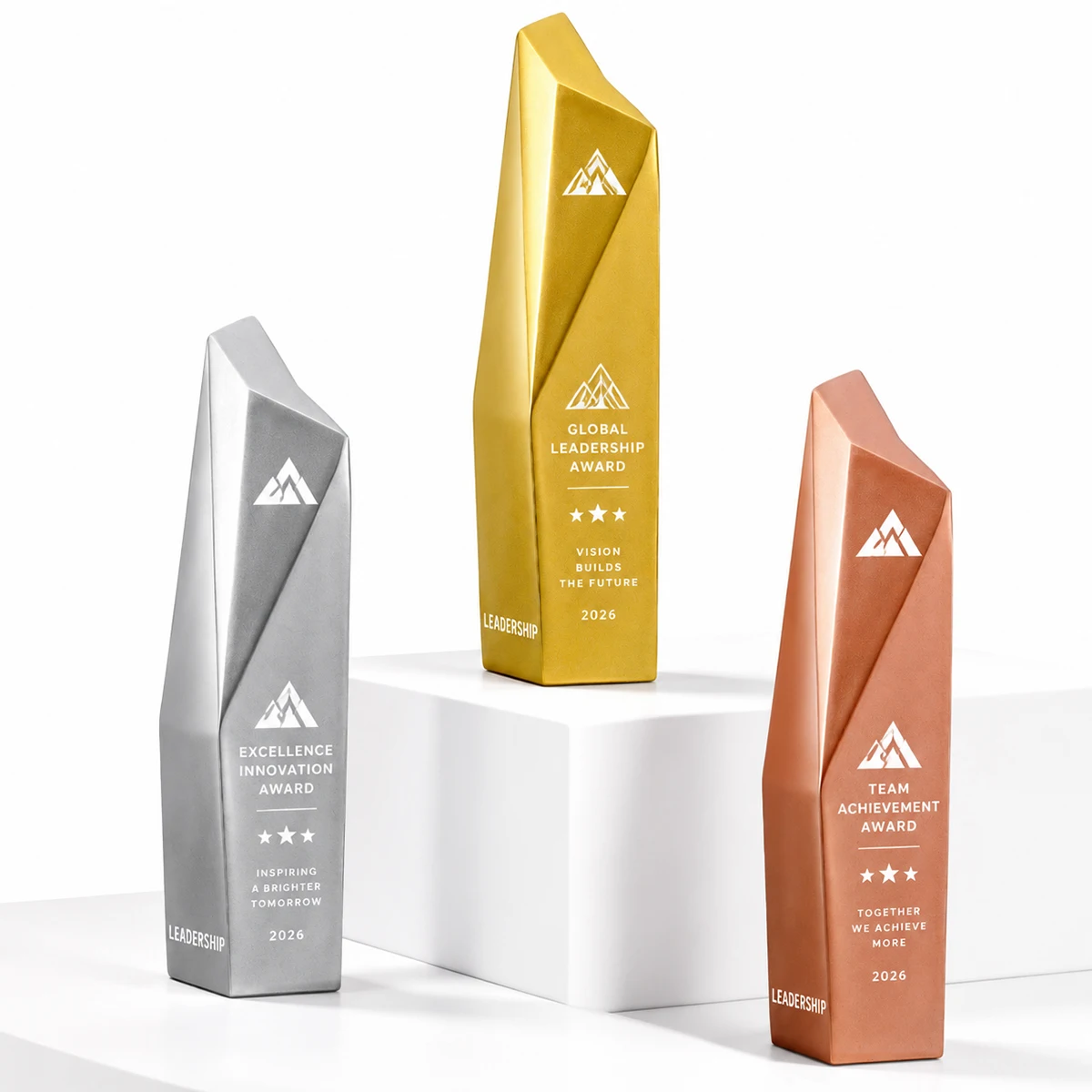 Resin Trophy Award Customizable Business Gift Free Text And Logo Engraving Honorary Presentation Cup