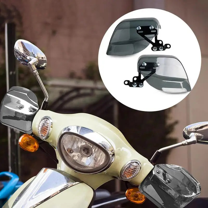 Motorcycle Handguards Wind Protector Handle Bar Hand Guard Windshield Cold Protector Universal Bike Wind Protector Deflection