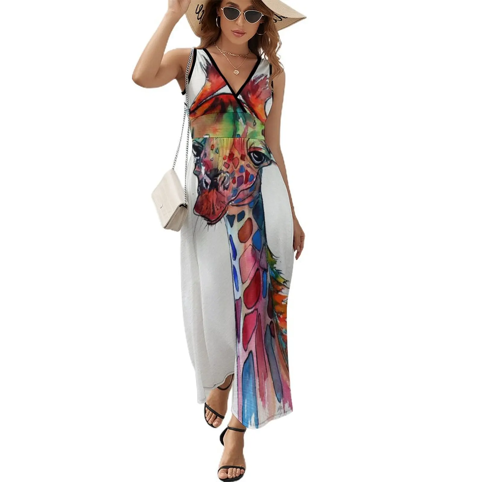 

Cute giraffe Sleeveless Dress summer women's dress 2025 prom dress Dresses