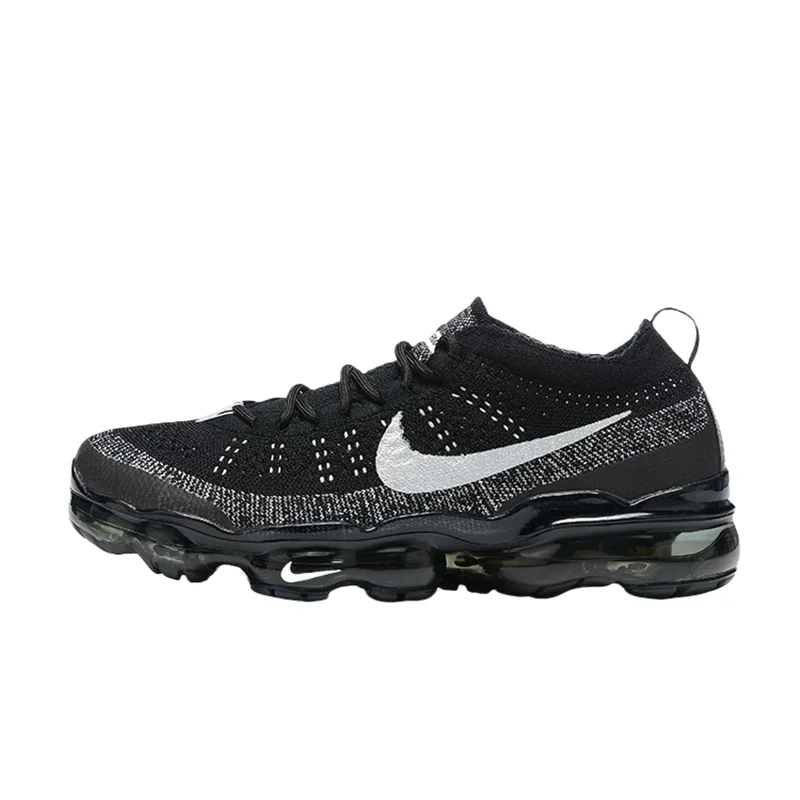 Nike Vapormax Flyknit Non Slip, Durable, Cushioned, Rebound, Breathable, Lightweight, Unisex Running Shoes in White and Black