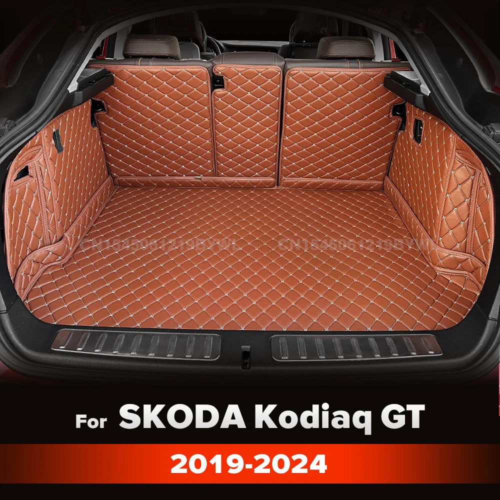

Для Skoda Kodiaq GT 2019-2024 23 22 21 20 Автоматический коврик для багажника с полным покрытием Автомобильный защитный коврик для багажника Аксессуары для интерьера