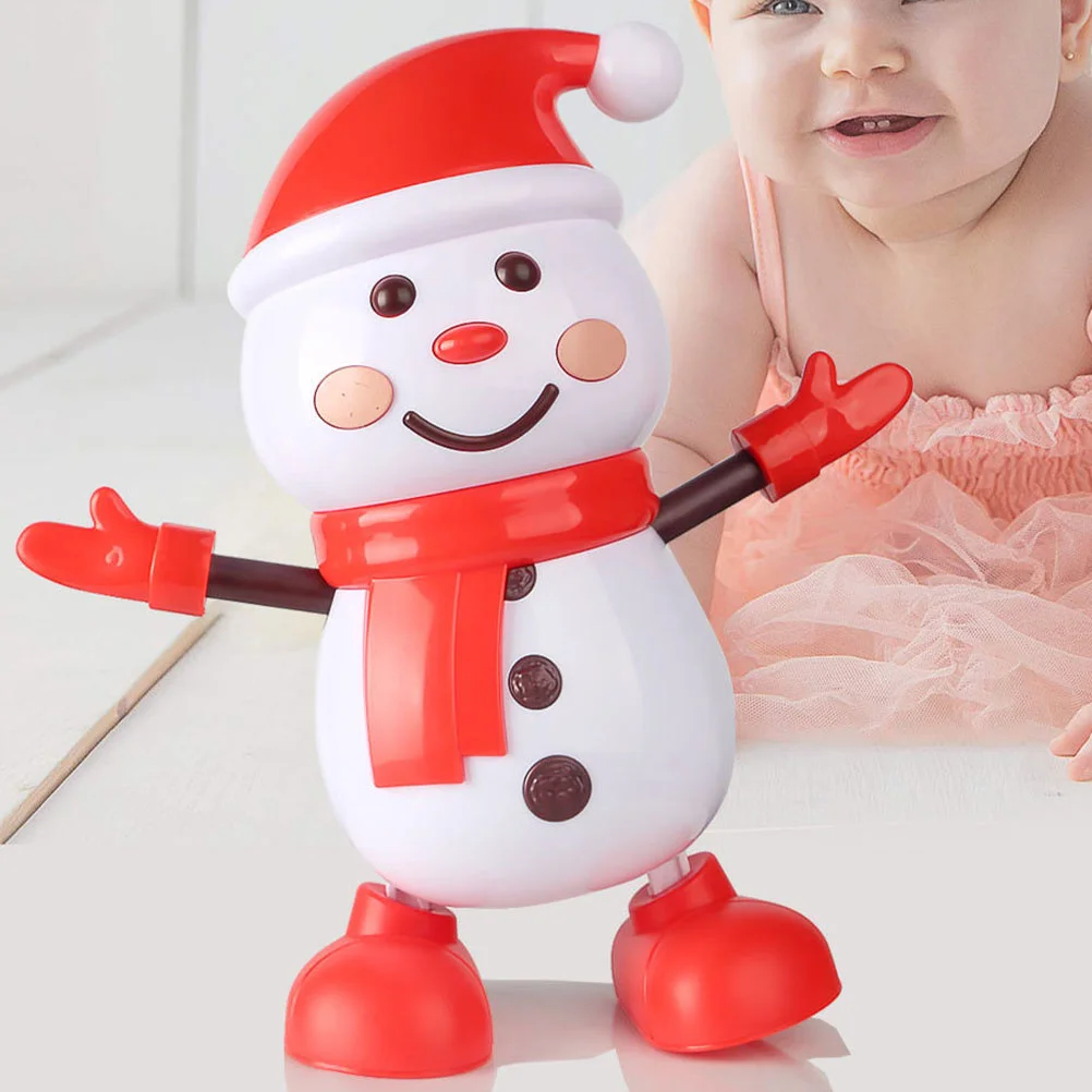 Electric Snowman Toy Ornament Christmas Robot for Kids Musical Xmas Ornaments Exquisite Household