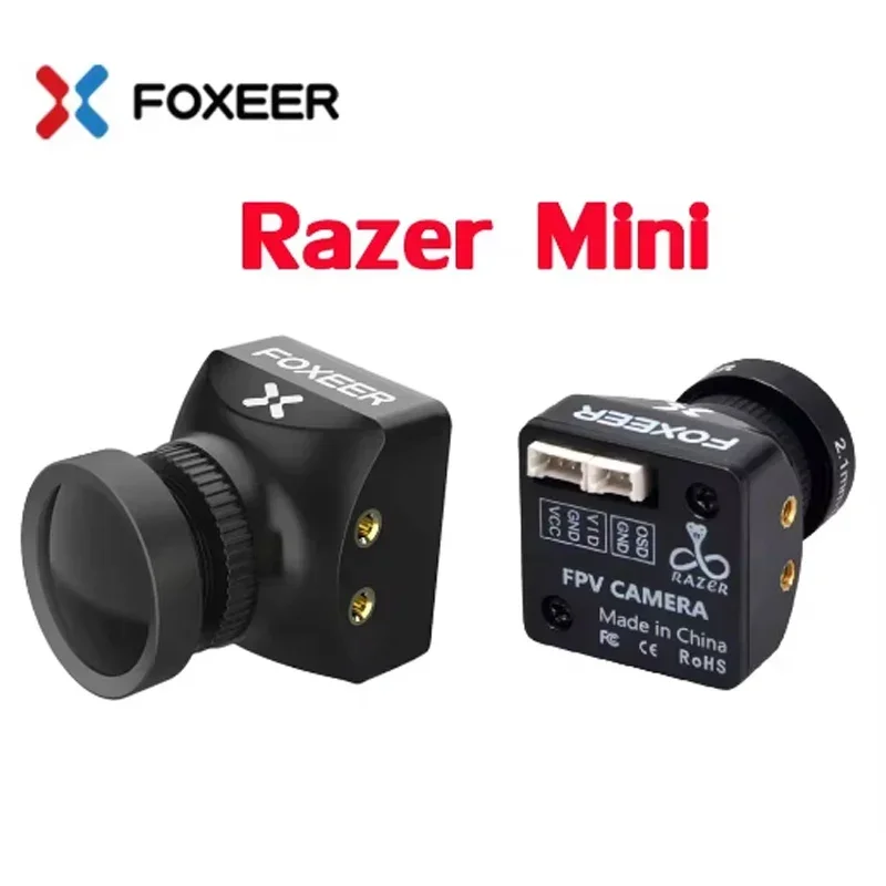 Foxeer Razer Mini HD 5MP 2,1 mm M12 1200TVL PAL NTSC 4:3 16:9 FPV-Kamera mit OSD 4,5–25 V natürliches Bild für RC-Renndrohne