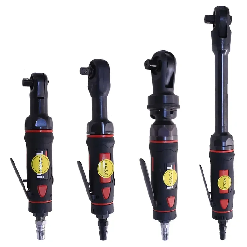 Air Ratchet Wrench 3/8 Inch Drive, 95 ft-lbs Max Torque Output, 160 RPM, Professional Pneumatic Ratchet Wrench