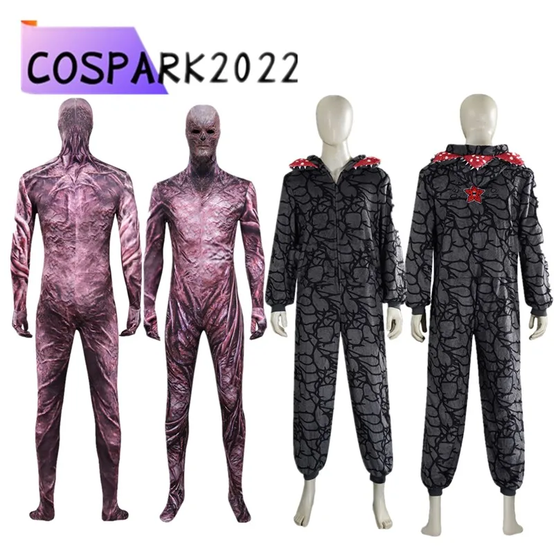 

Комбинезон для косплея Demogorgon, пижамный костюм с капюшоном для взрослых ST 2025 Fantasia 001, комбинезон Vecna, наряды на Хэллоуин, карнавальный костюм для вечеринки