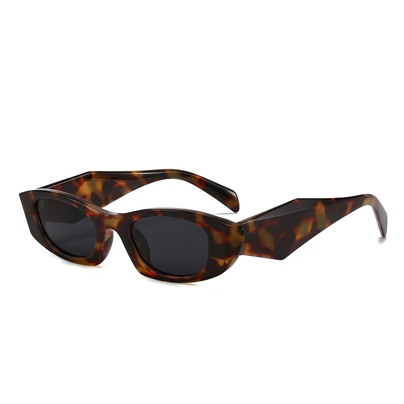 Fashionable New Retro Cat-Eye Irregular Glasses Frame Wide-Leg Men's and Women's High-End Sunglasses view 6