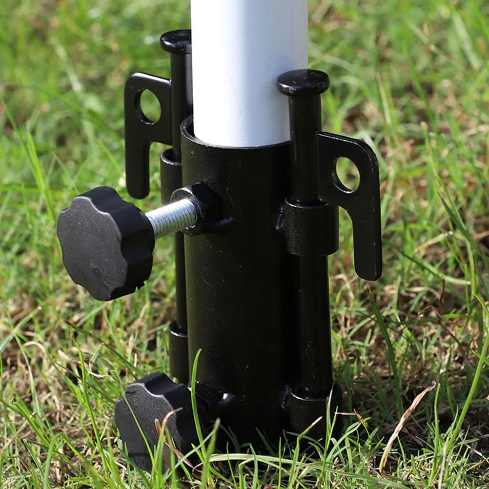 

Portable Heavy Duty Iron Patio Umbrella Stand Ground Anchor for Beach Garden Courtyard Outdoor Use Stable Parasol Holder