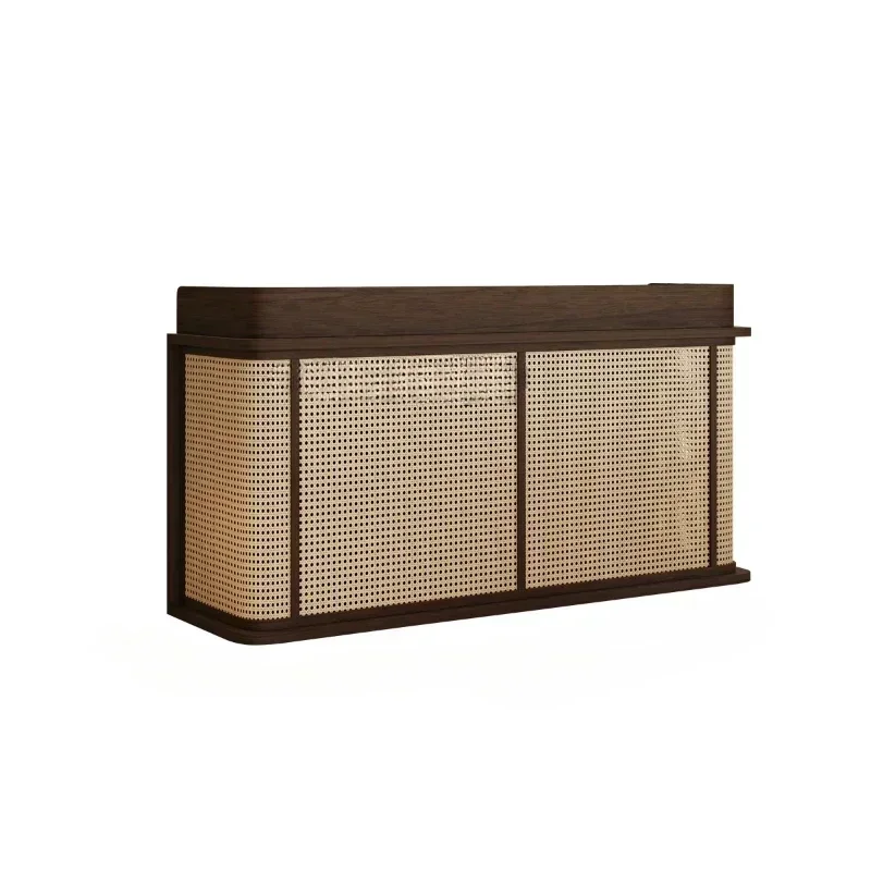 

Bed & Breakfast Rattan Woven Silent Wind Cashier Shop Small Front Desk Restaurant Entrance Reception Desk