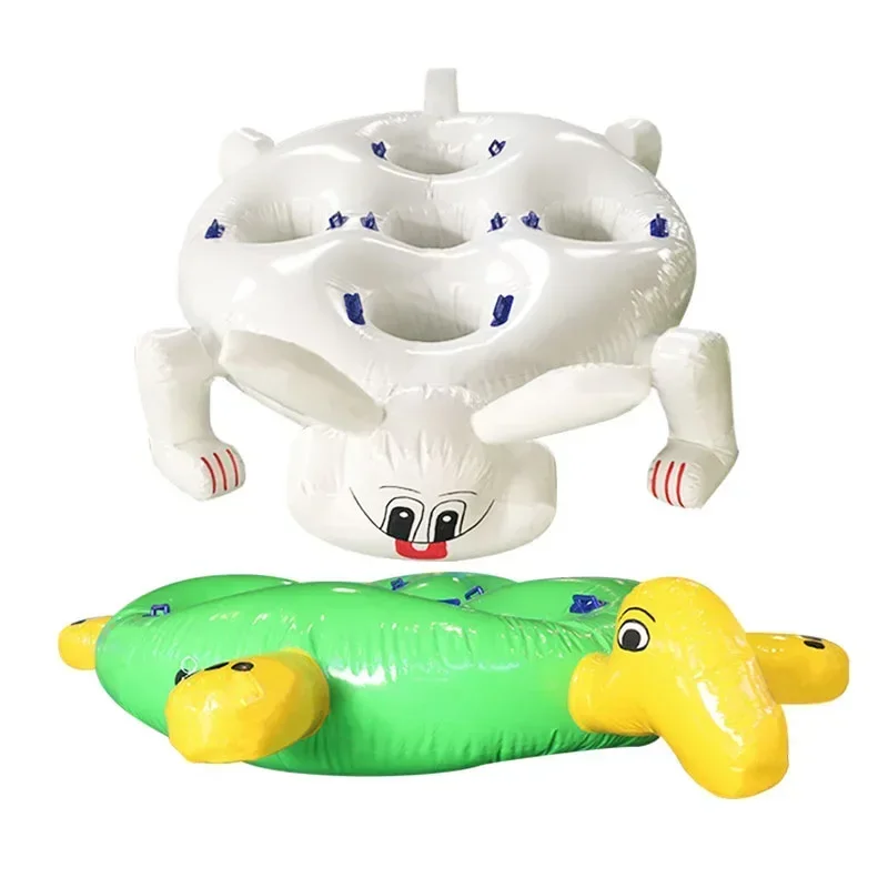 Fun Games Props Inflatable Tortoise and Hare Racing, Outdoor Collaborative Walking Team Building Sports Inflatable Expansion