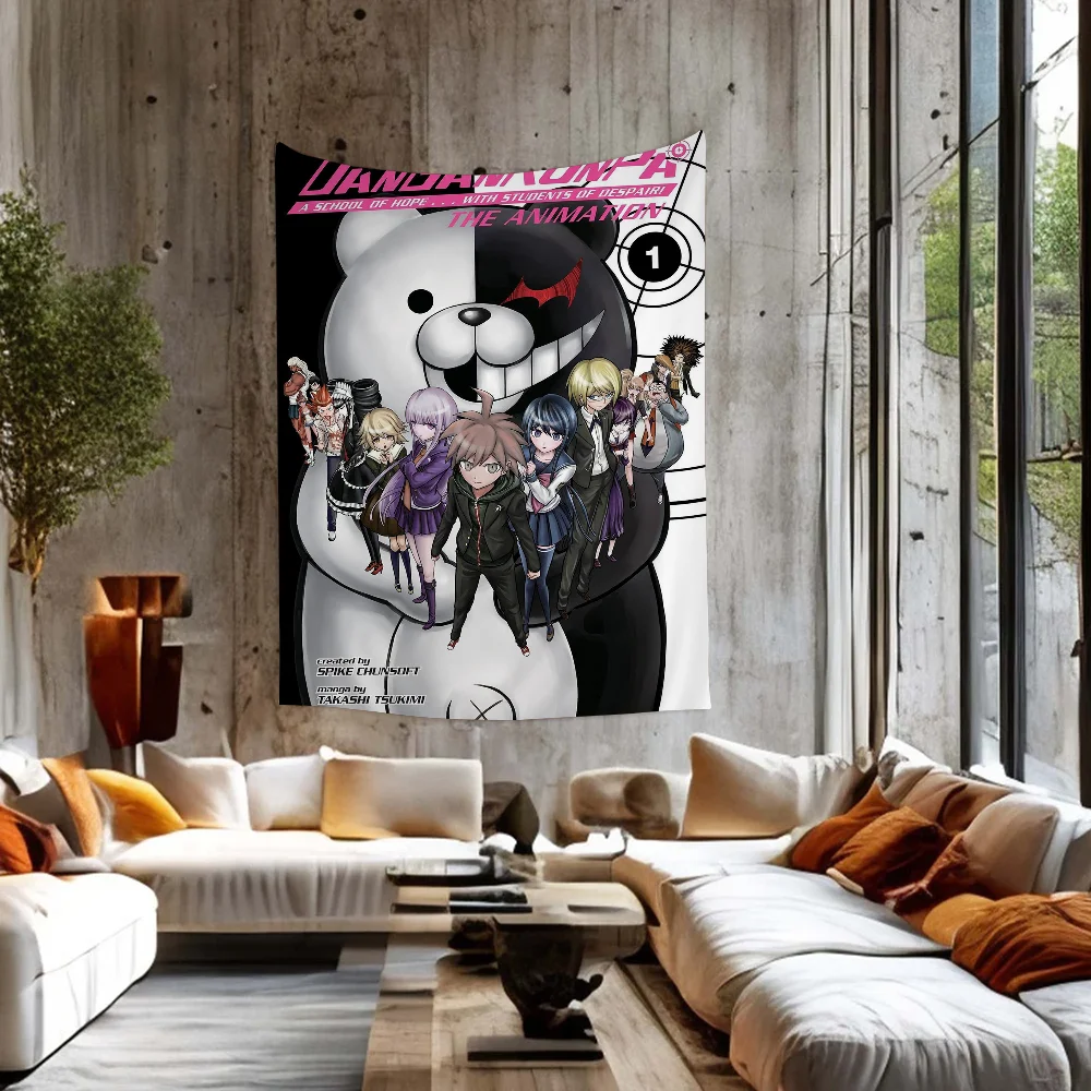 Classic Anime Game Series Danganronpa Anime Tapestry For Living Room Home Dorm Decor Home Decor