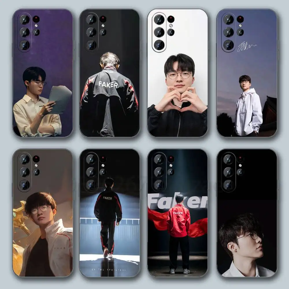 F-Faker Phone Case For Samsung Galaxy S20 S30 S21 S22 S23 S24 S25 S26 Plus Ultra Cover TPU Shockproof Phone S U