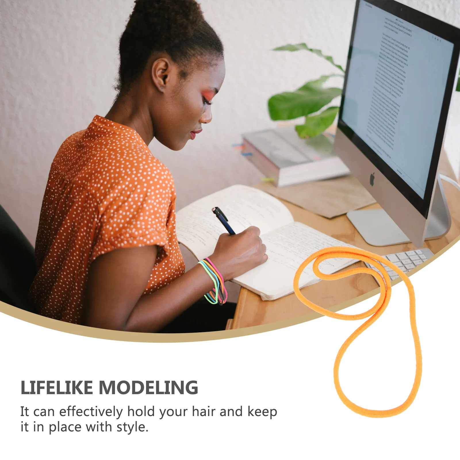 

12Pcs Fine Hair Band Anti Slip Cloth Hair Rope for Women Running Golf Archery Lifting Weights Headbands Set