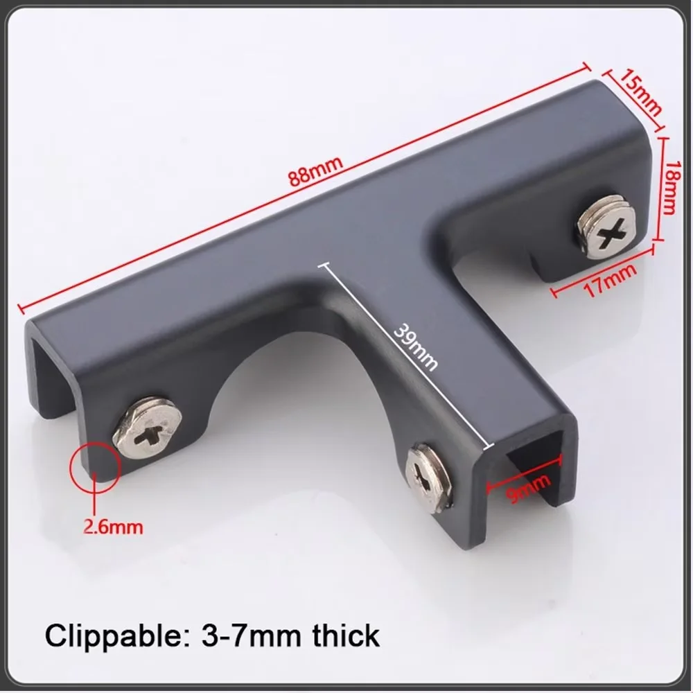 2pcs New Aluminum Alloy Angle Corner Code Reinforcement L-type Glass Clip T-cross Hardware Corner Buckle Glass