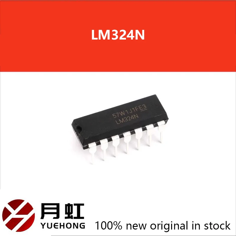 

50/100pcs 100% New LM324 DIP14 LM324N DIP 324 DIP-14 Chipset