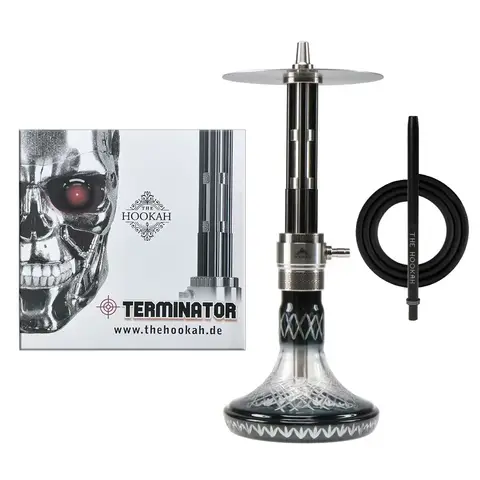 Terminator Hookah Shisha Set 304 Stainless Steel Large Hookah Smoking Set Russian Shisha With Bottle
