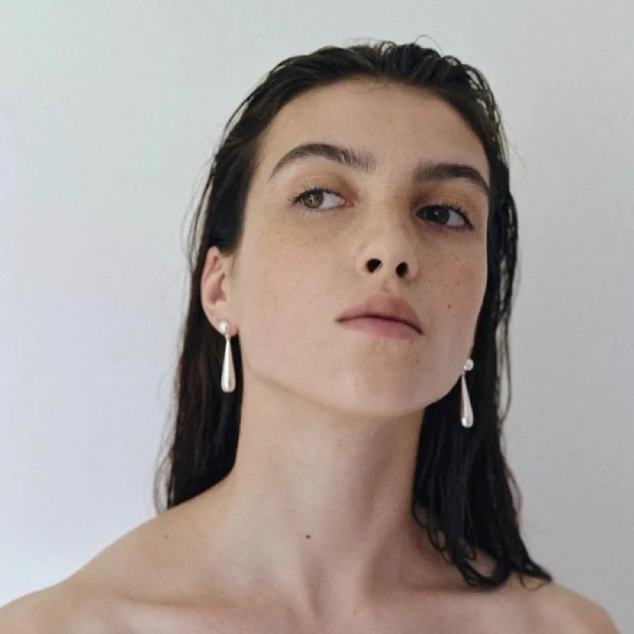 

SophieBuhai Fashionable Drop Earrings Women's Simple Elegant Waterdrop Ear Jewelry Small Design Alloy Silver Gold