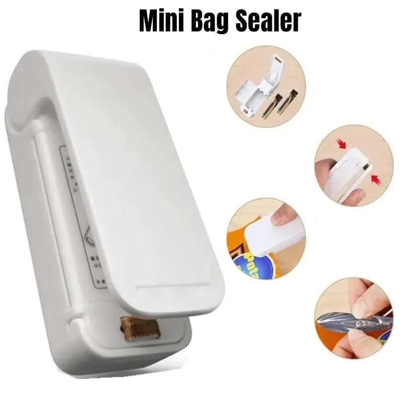 1pc Mini Heat Bag Sealer Machine Portable Food Storage for Kitchen Snack Fresh Keeping​