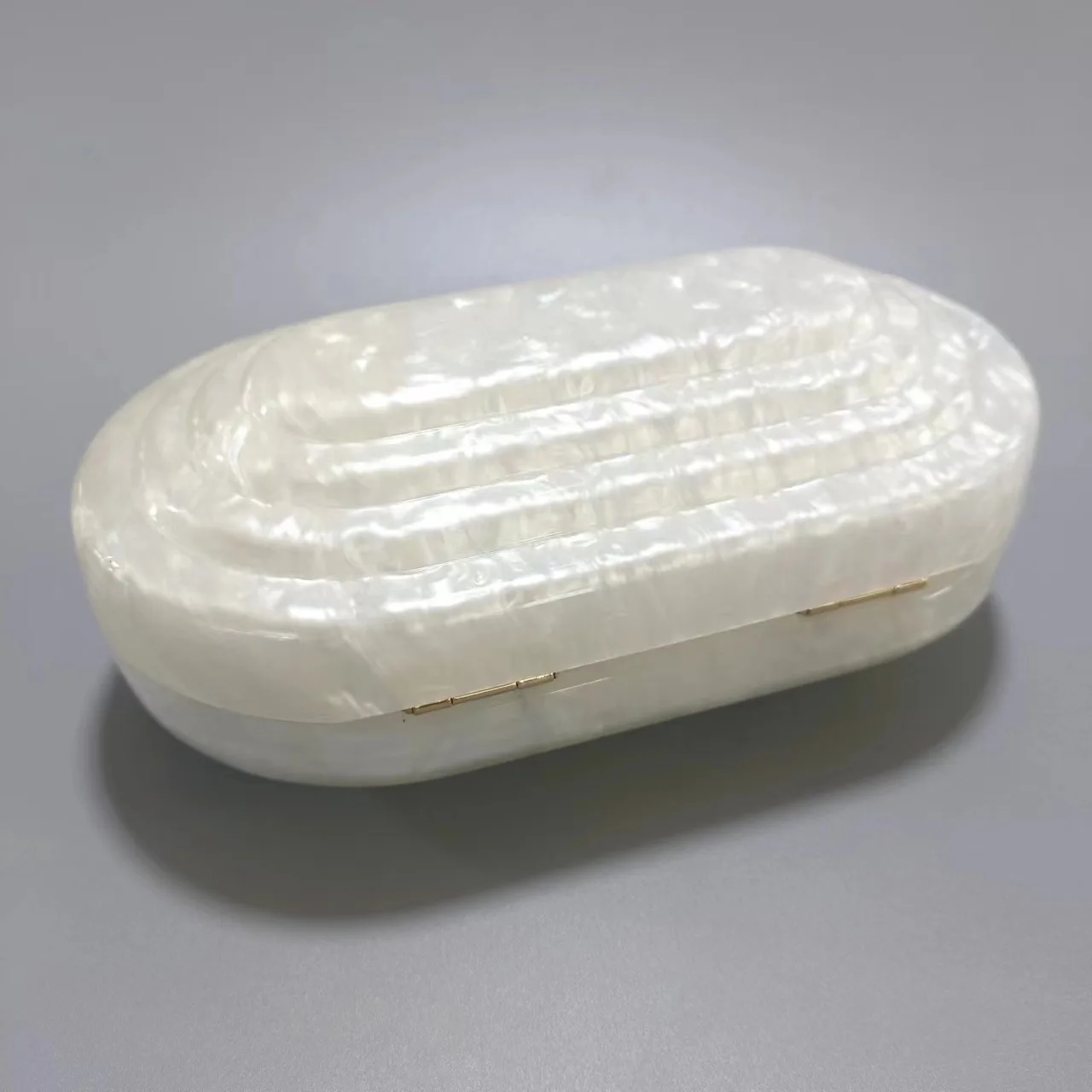 Tas Clutch Malam Bergaya Pagoda Retro Eropa dan Amerika yang Modis dengan Rantai Bahu Akrilik untuk Wanita