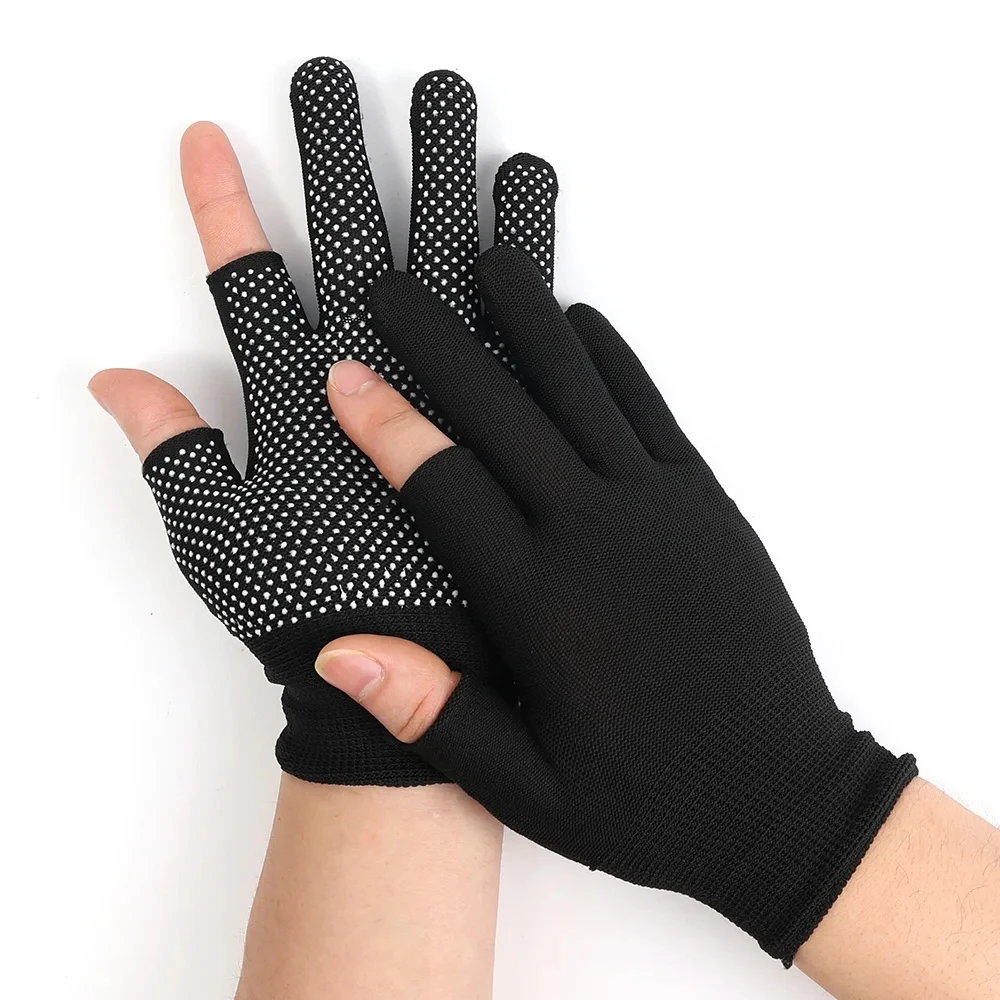 Touchscreen-Nylon-Handschuhe für Männer und Frauen, rutschfeste, atmungsaktive Halbfinger-Handschuhe für Sommer, Outdoor, Reiten, Sport, Fitness, Sonnenschutz – Detail 10