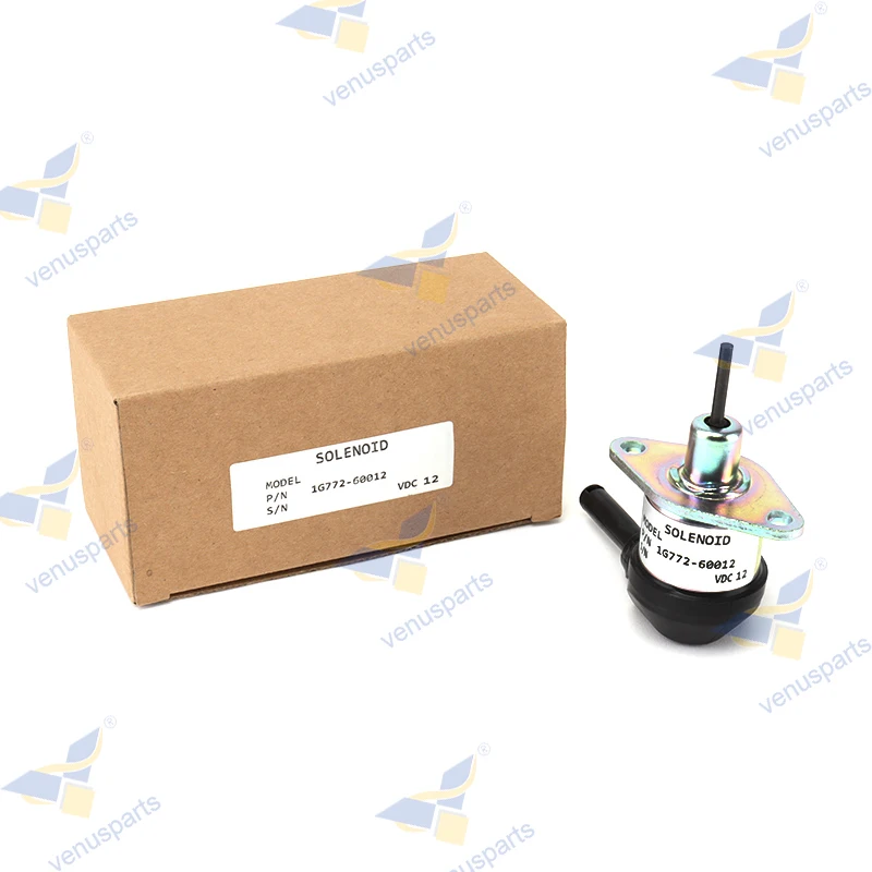 1G772-60012 1G772-60014 12V Fuel Shut Off Stop Solenoid Valve for Kubota Engine V3300 V3600 V3307 Tractor KX0574 M6040F