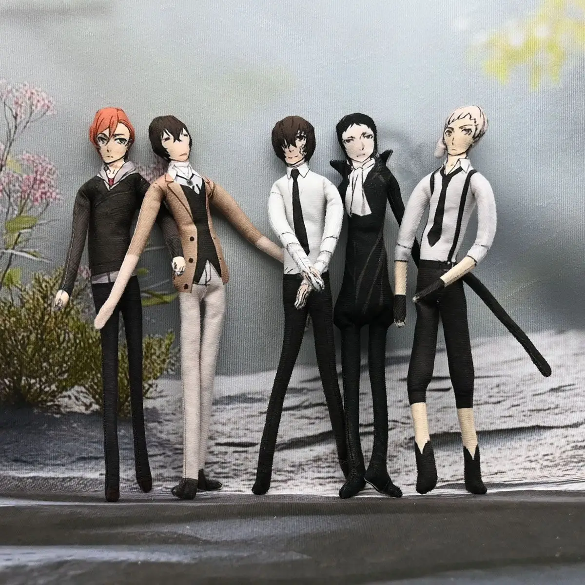 

Осаму Дазай аниме косплей мягкие куклы подвижные абстрактные тело проволочный скелет реквизит для Хэллоуина ручная работа