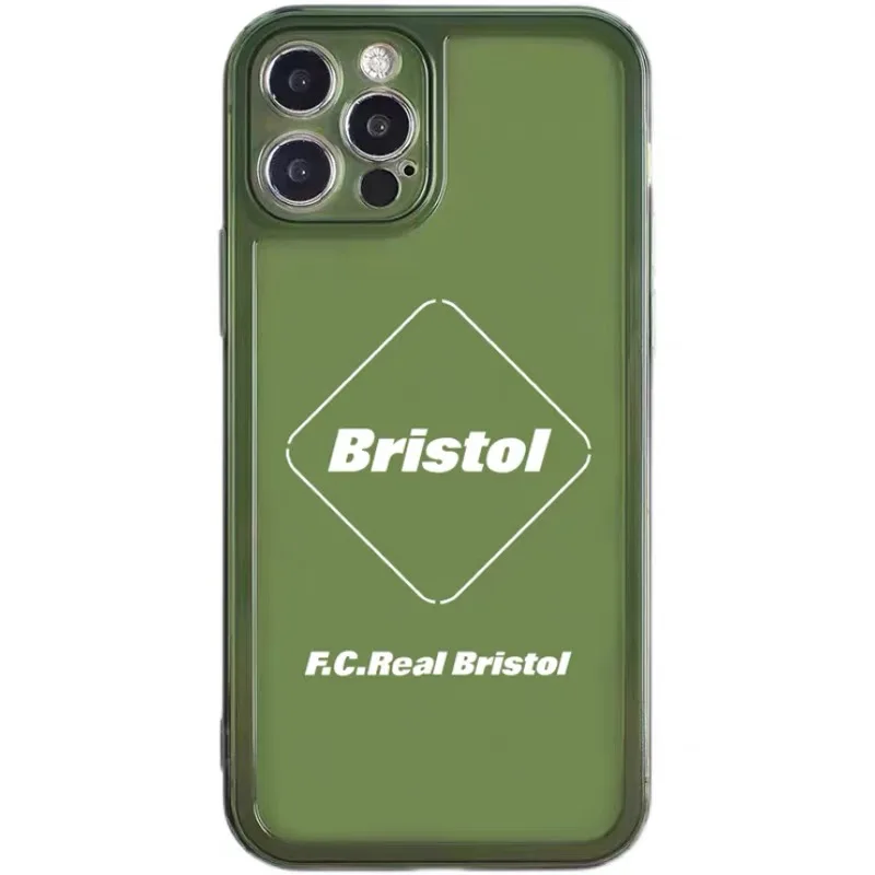 Lens Protection Phone Case Street Trend Culture Brand Bristol Soft Cover For iPhone 11ProMax 8Plus 13 12 11 Pro XS Max XR Shell